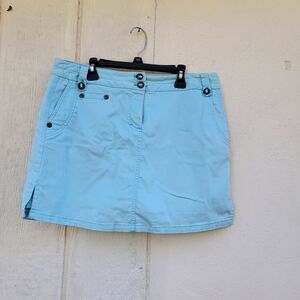 Bay Studio Blue  skort  Womens sz 8 Beachy Preppy